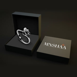 Mnshaa handmade ring in a beautiful black silver gift box. Perfect for gifting!